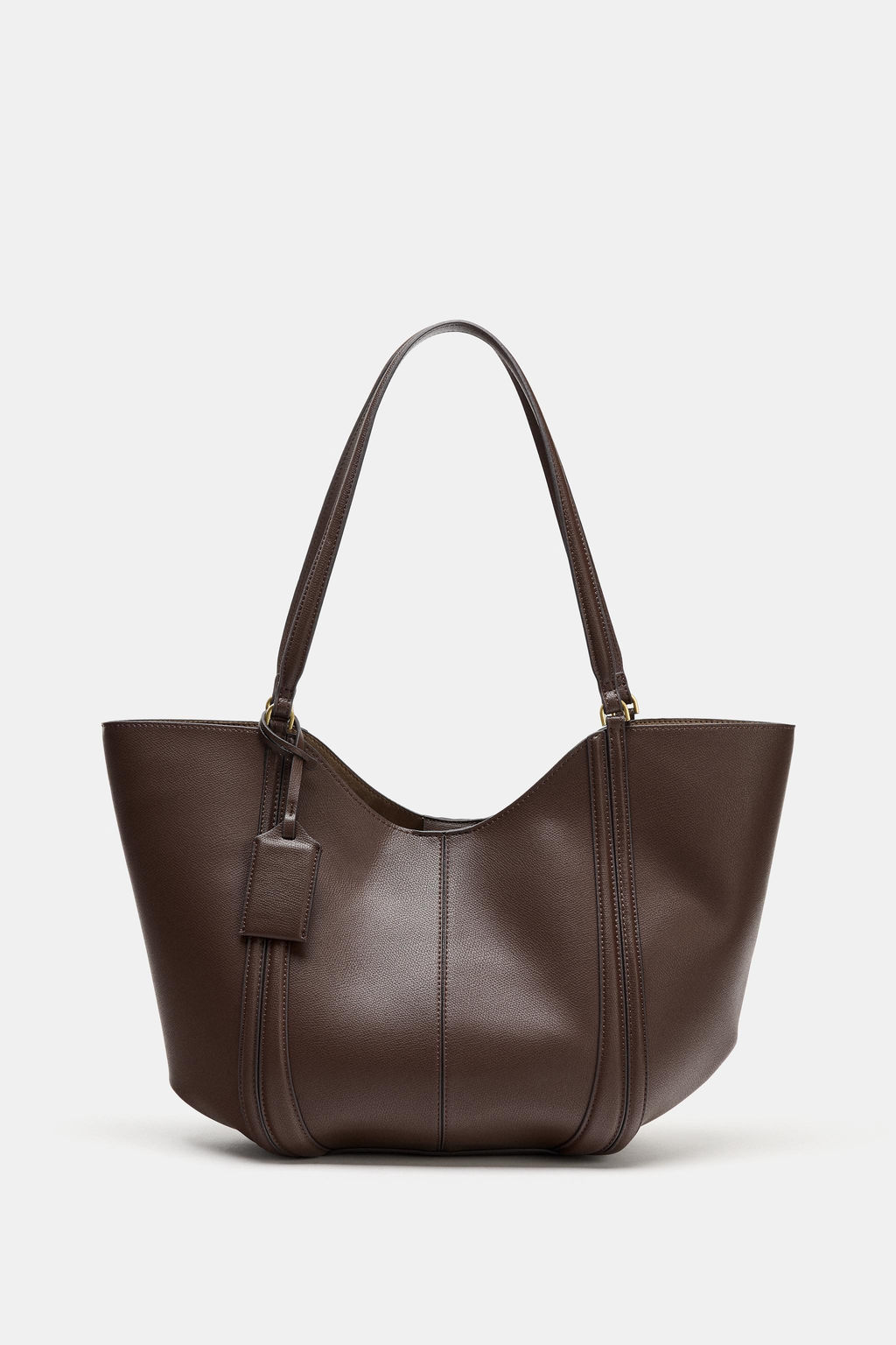 BOLSO MAXI SHOPPER / Marr?n - Zara фото 3