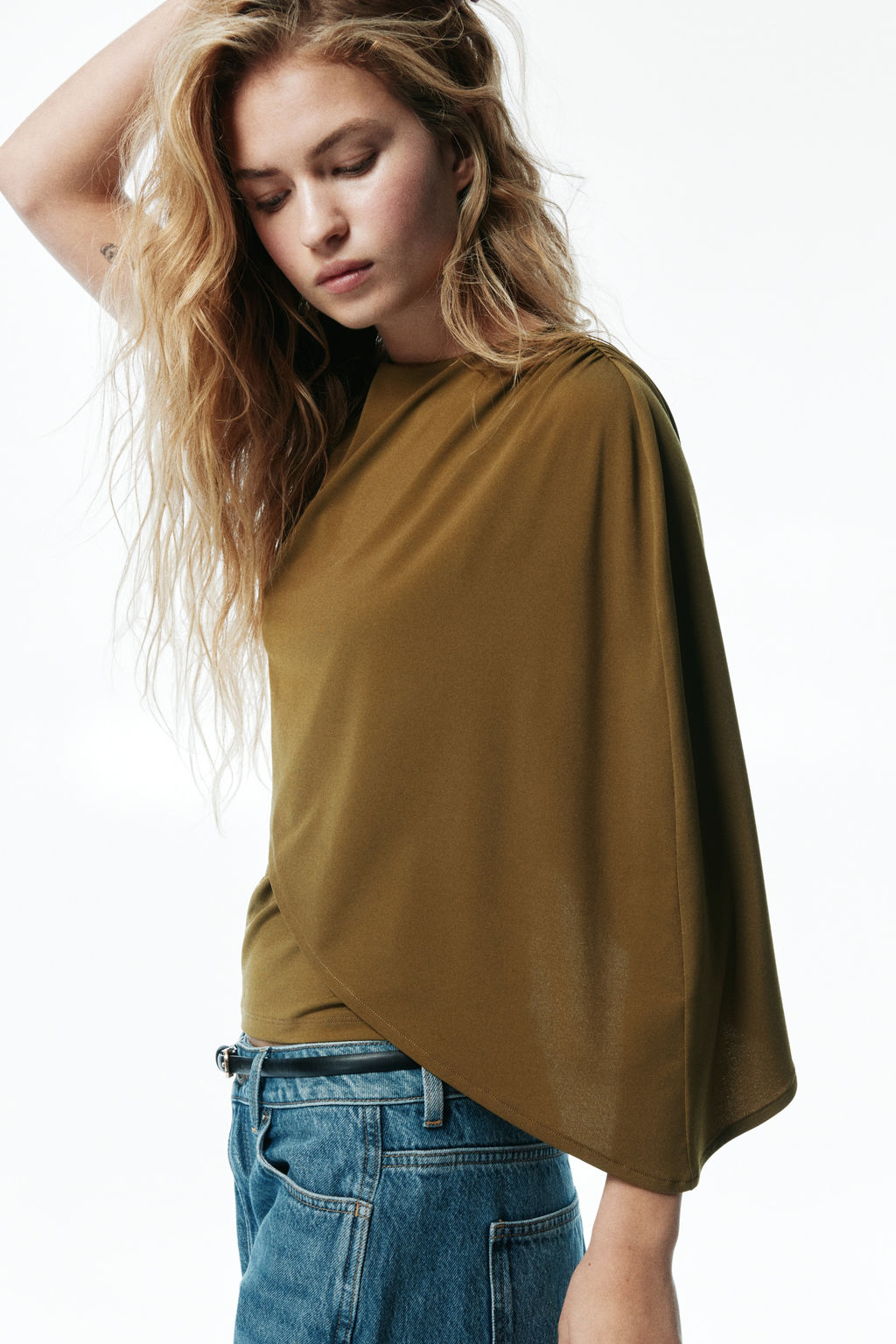 Top con detalle efecto capa - H&m фото 3