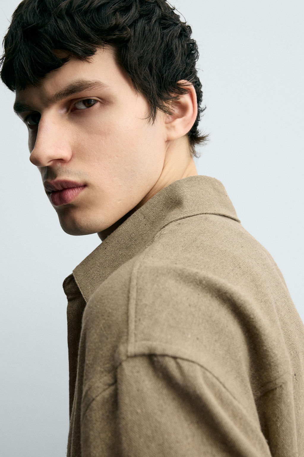 COTTON BLEND TEXTURED SHIRT - Zara фото 6