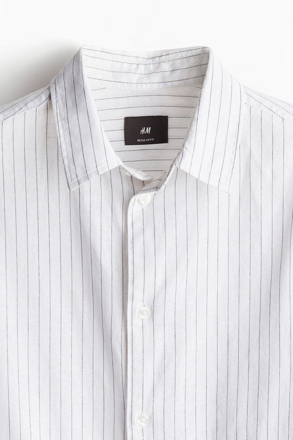 Camisa en mezcla de lino Regular Fit - H&m фото 6