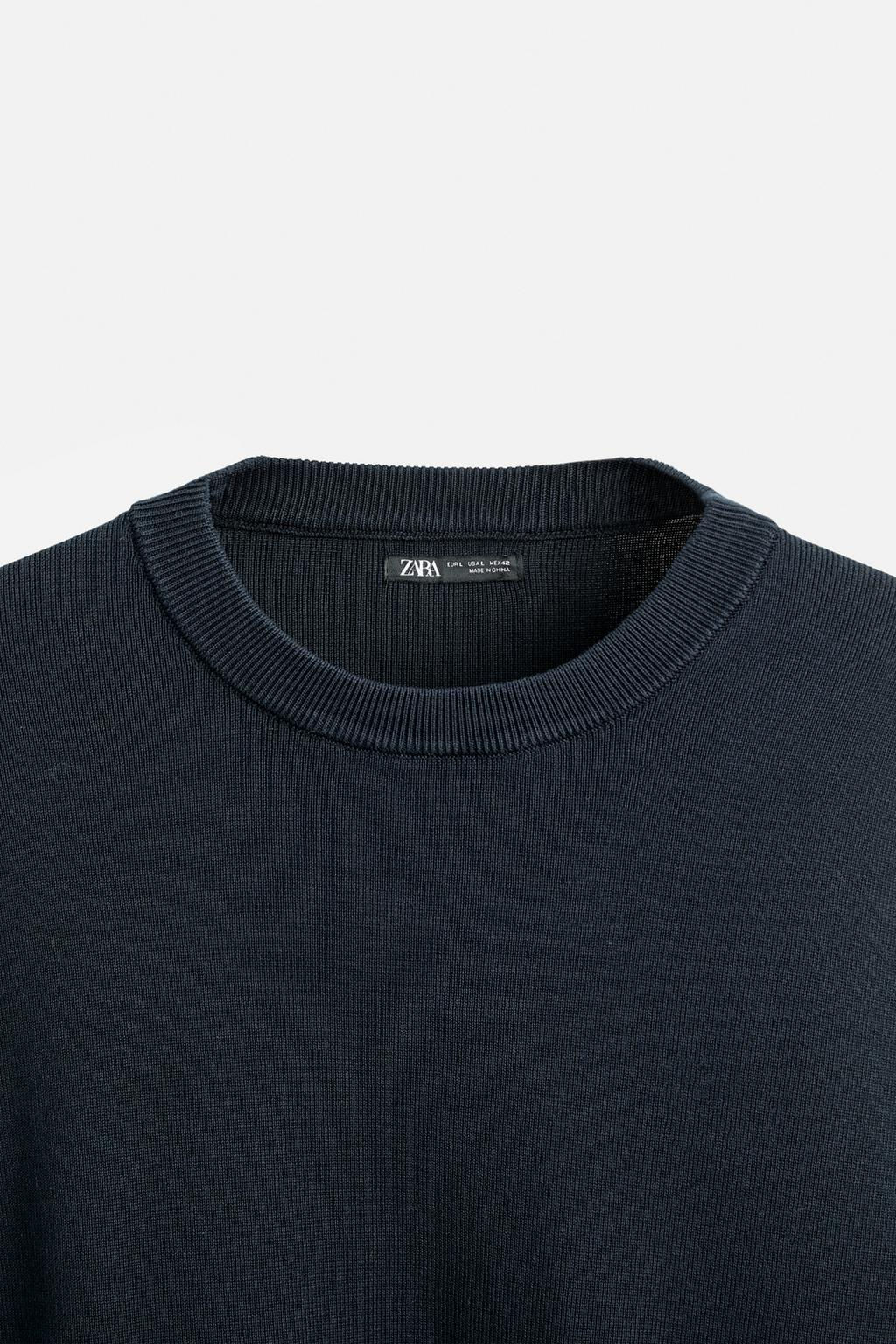 TEXTURED COTTON - MODAL SWEATER - Zara фото 8