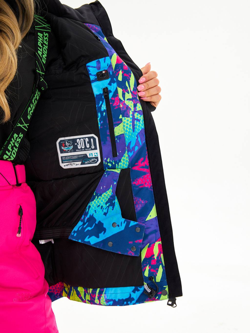 Женская горнолыжная сноубордическая куртка Alpha Endless Ultra Chaleur SNB 423/316_8 Разноцветный  фото 15