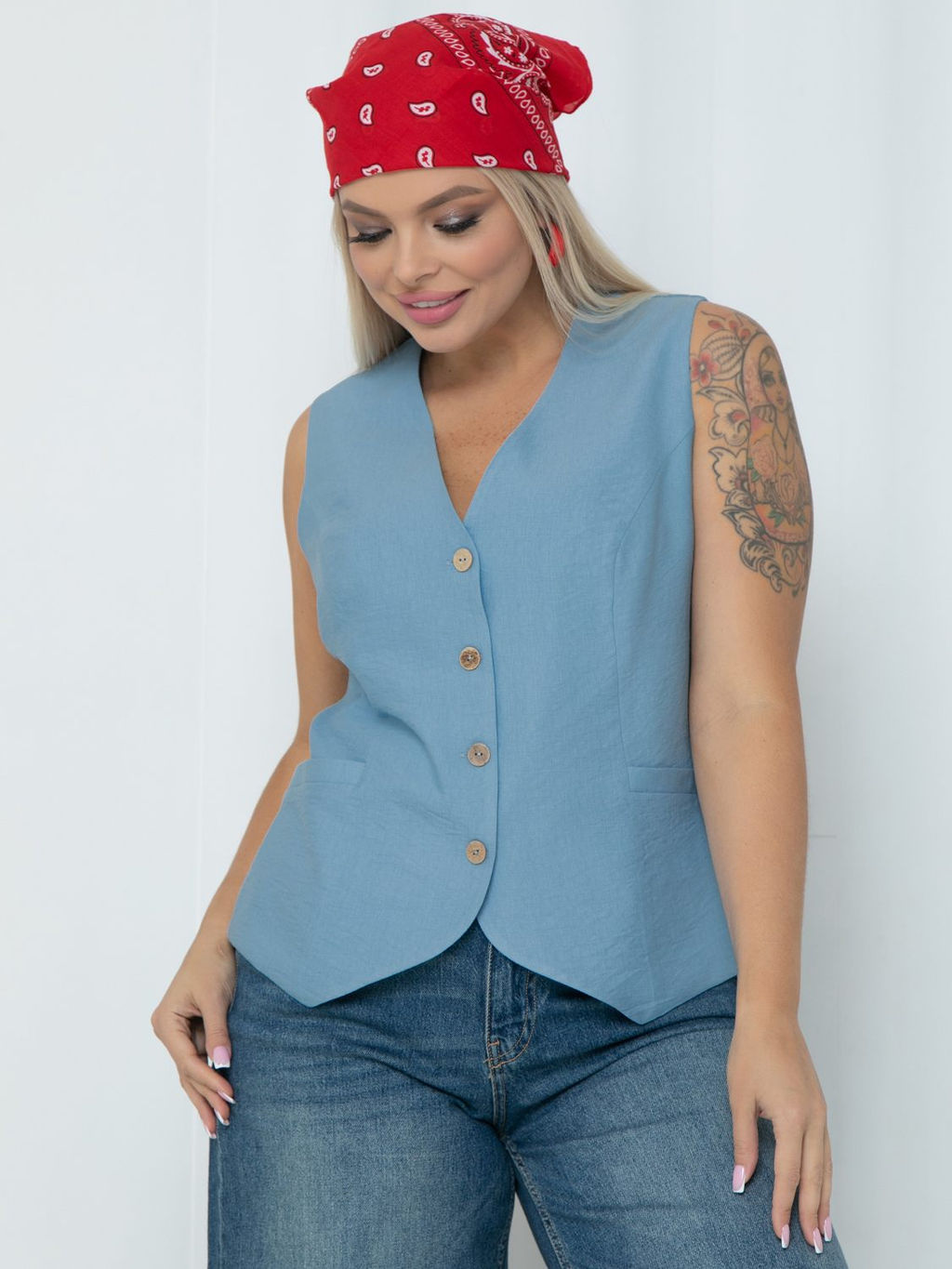 Жилет П-2241/11 - Леди агата фото 2