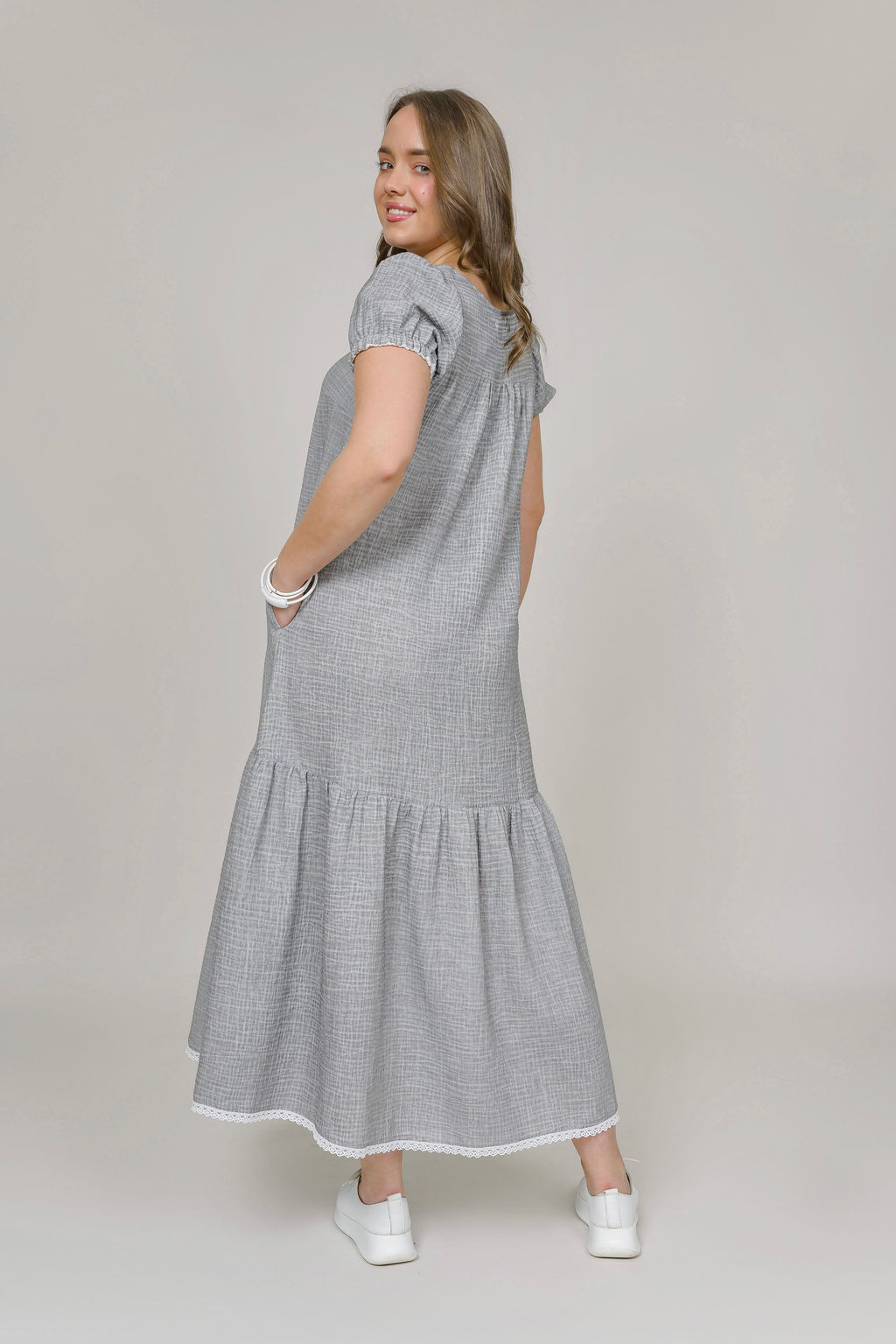 Платье из вареного муслина