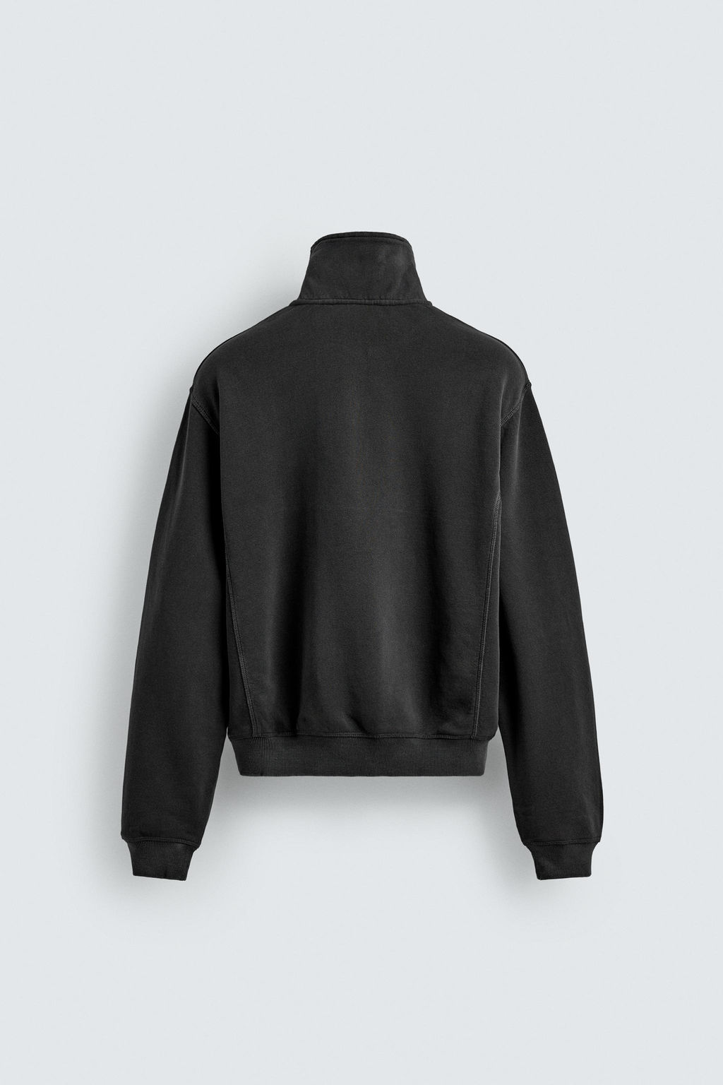 SUDADERA CUELLO CREMALLERA CINTA AARON LEVINE X ZARA / Negro  фото 8