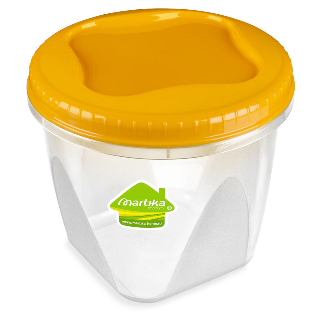 Контейнер для продуктов пластмассовый Тондо 1,5л, д15см, h13,5см, завинчивающаяся крышка, цвета микс, подходит для СВЧ (Россия) - Домашняя мода фото 2
