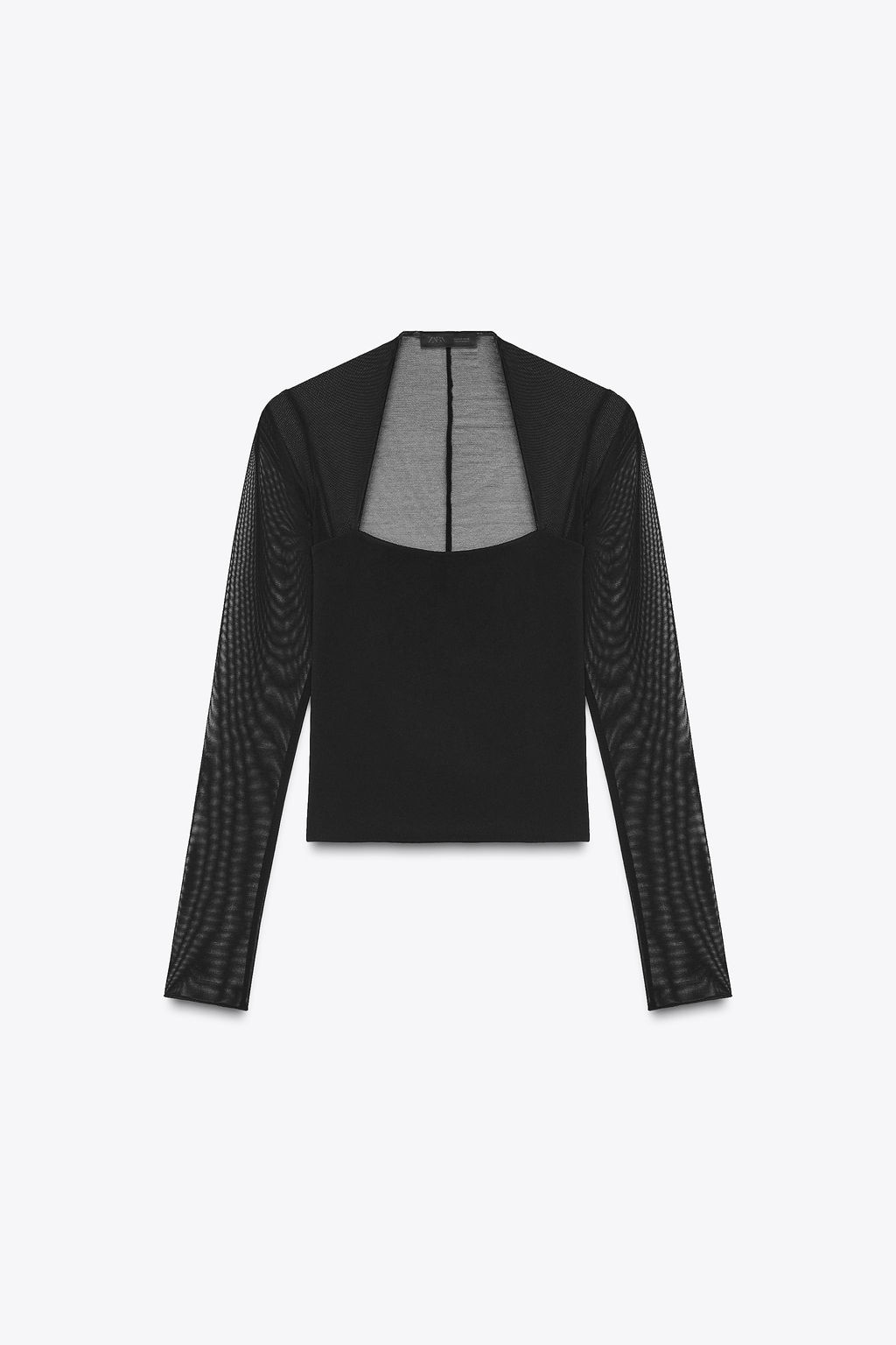 FITTED TOP WITH MATCHING TULLE - Zara фото 5
