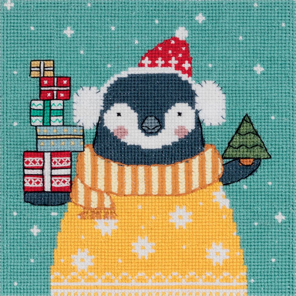 Набор для вышивания PANNA OT-7378 Открытка. День подарков 11.5 х 12 см