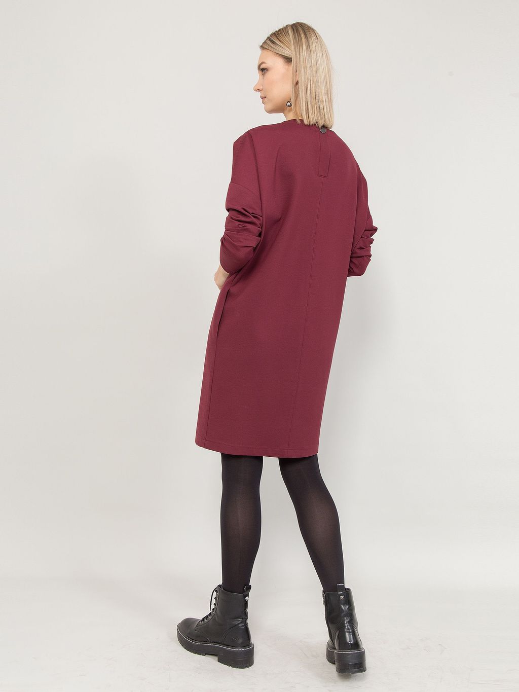 Платье с длинным цельнокроеным рукавом - Stilla фото 4