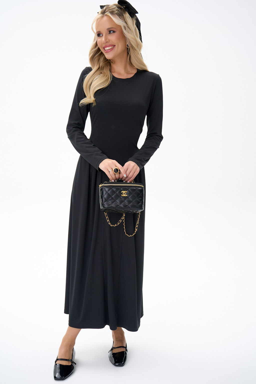 Платье Донна (чёрный) - Эльза фото 7