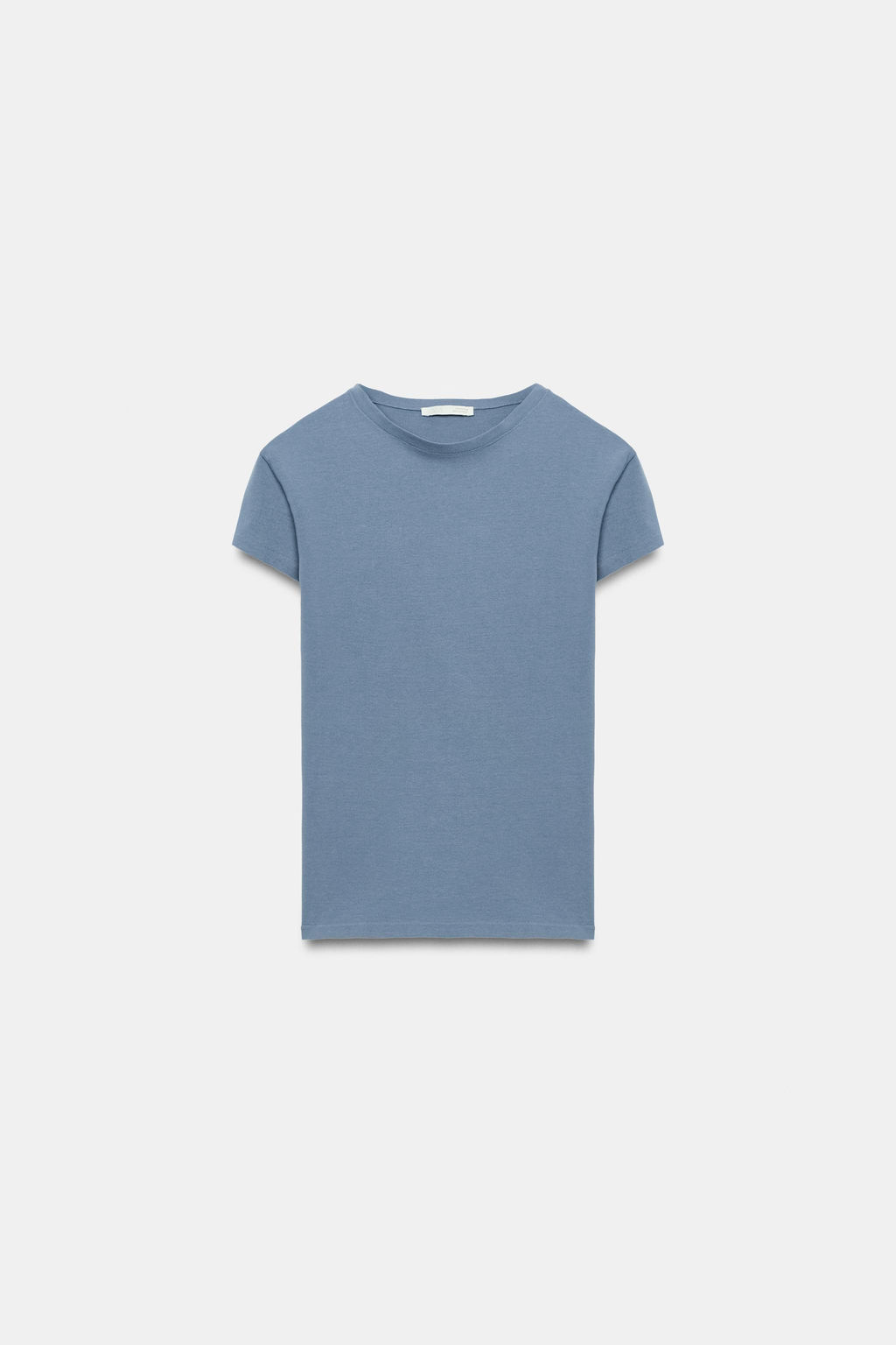 CAMISETA ENTALLADA MANGA CORTA / Azul?n - Zara фото 5