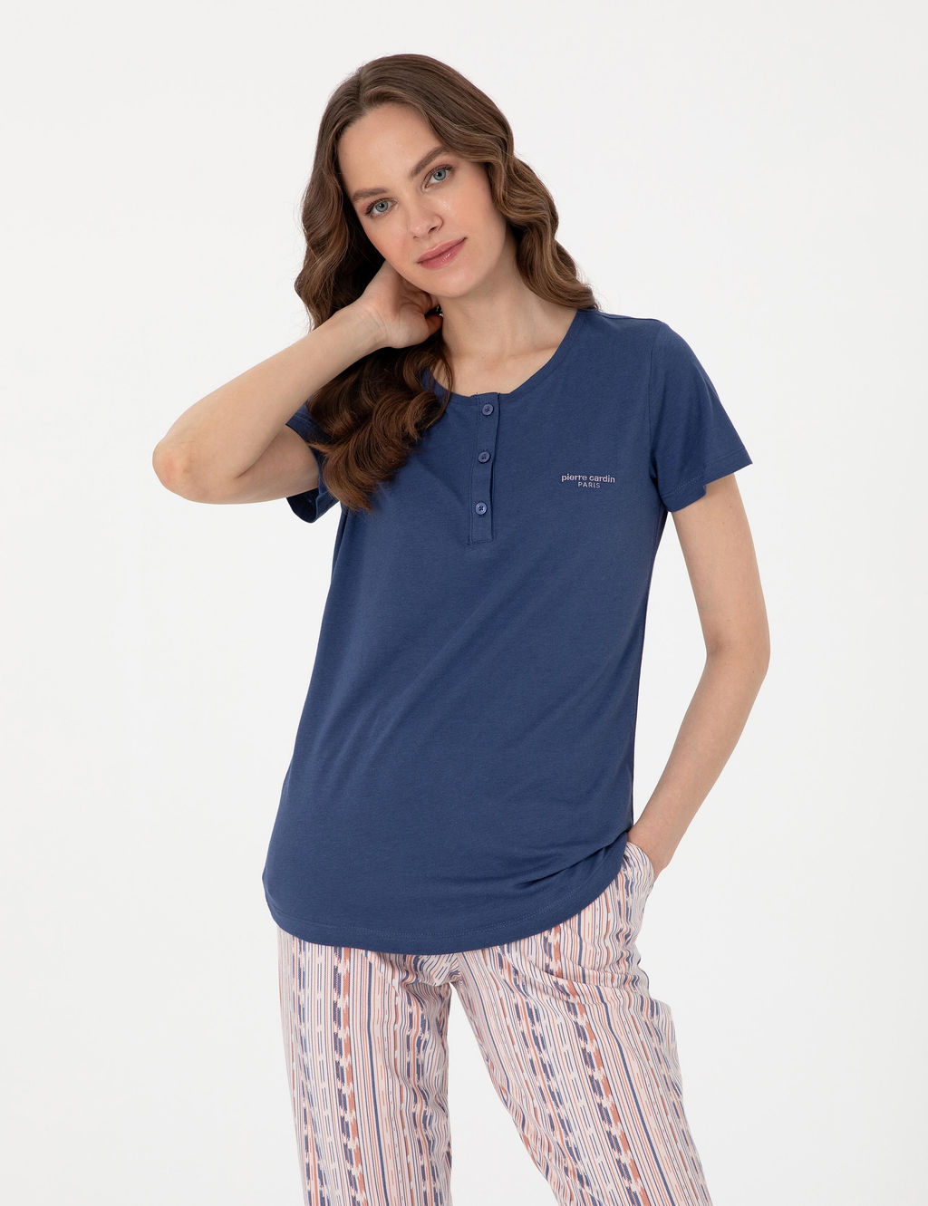 _ndigo K_sakollu Pijama Tak_m_ - Pierre cardin фото 3