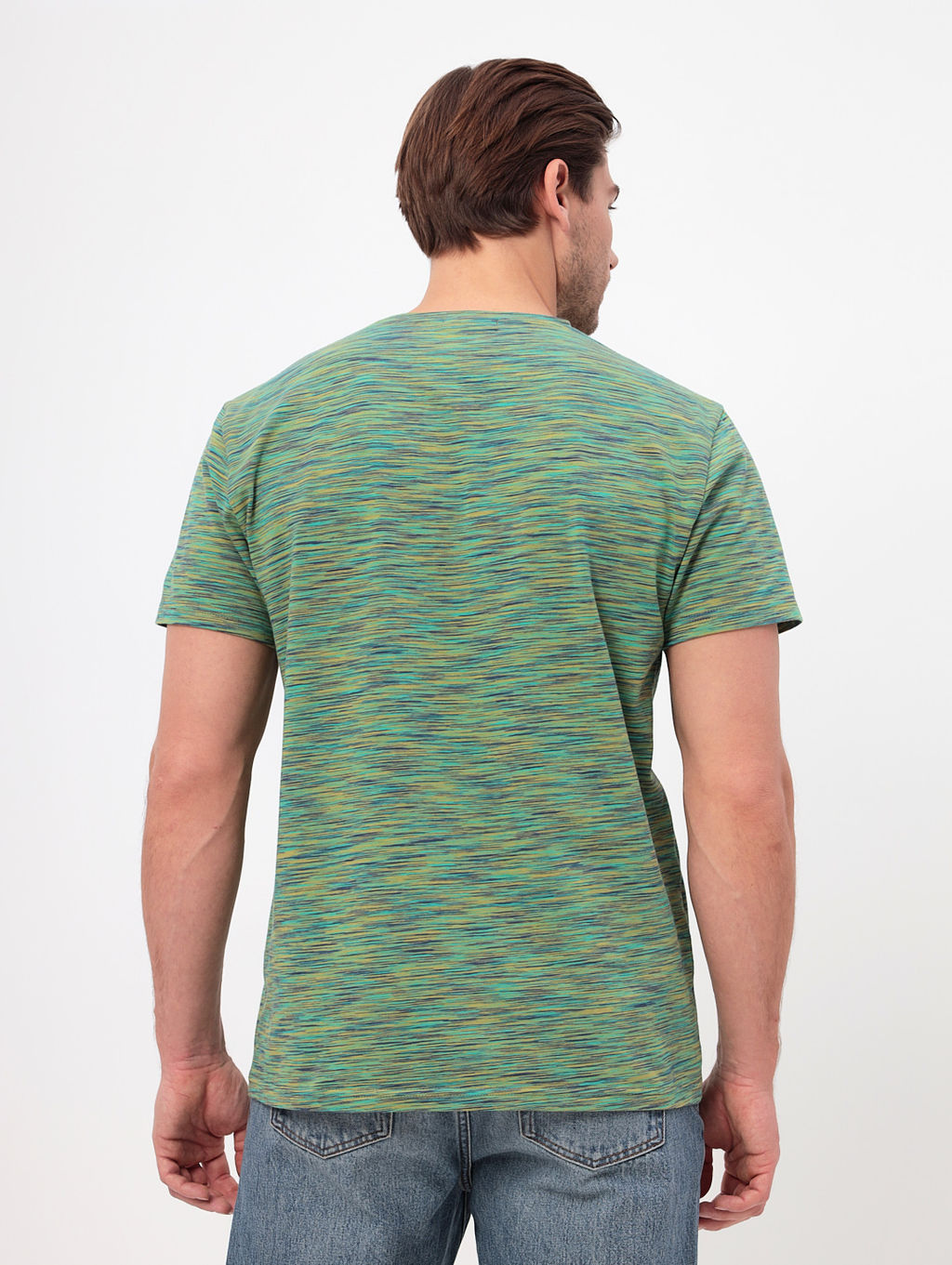 Футболка мужская короткий рукав GREG G145-KM-OR1013 (зеленый)  фото 4