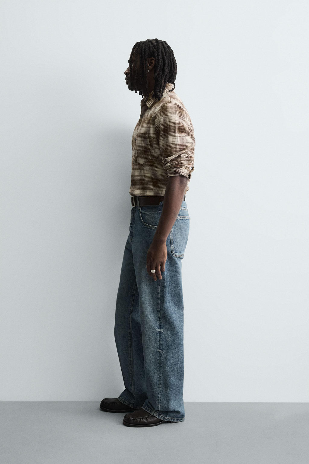 RELAXED FIT CHECK SHIRT - Zara фото 4