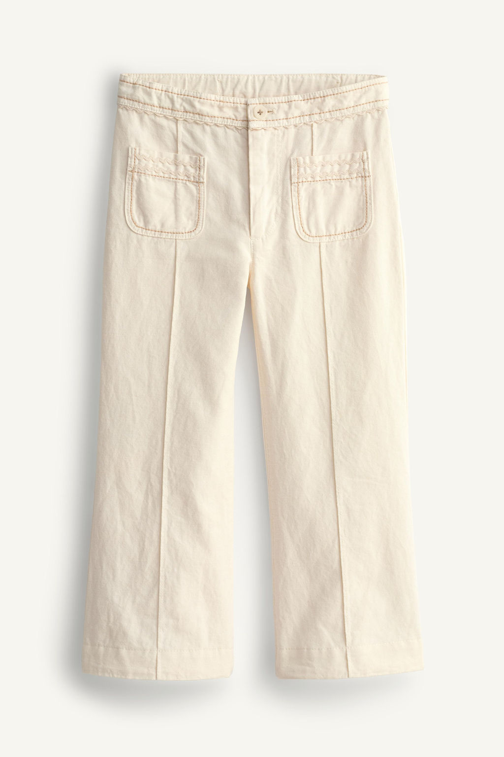 PANTAL?N FLARE PESPUNTES LIMITED EDITION / Crudo claro - Zara фото 6