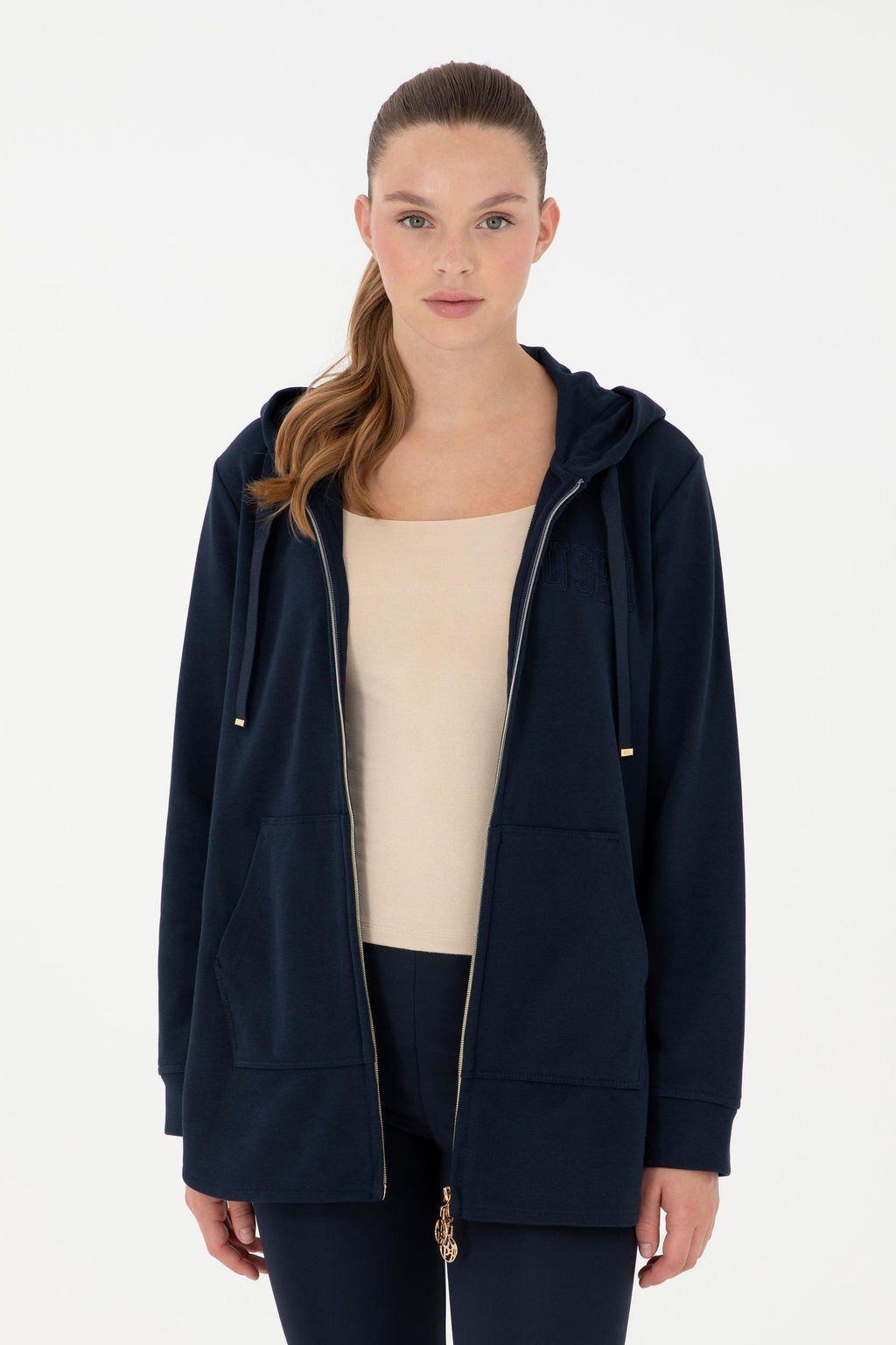 Женский темно-синий свитшот Неожиданная скидка в корзине - U.s. polo assn фото 8