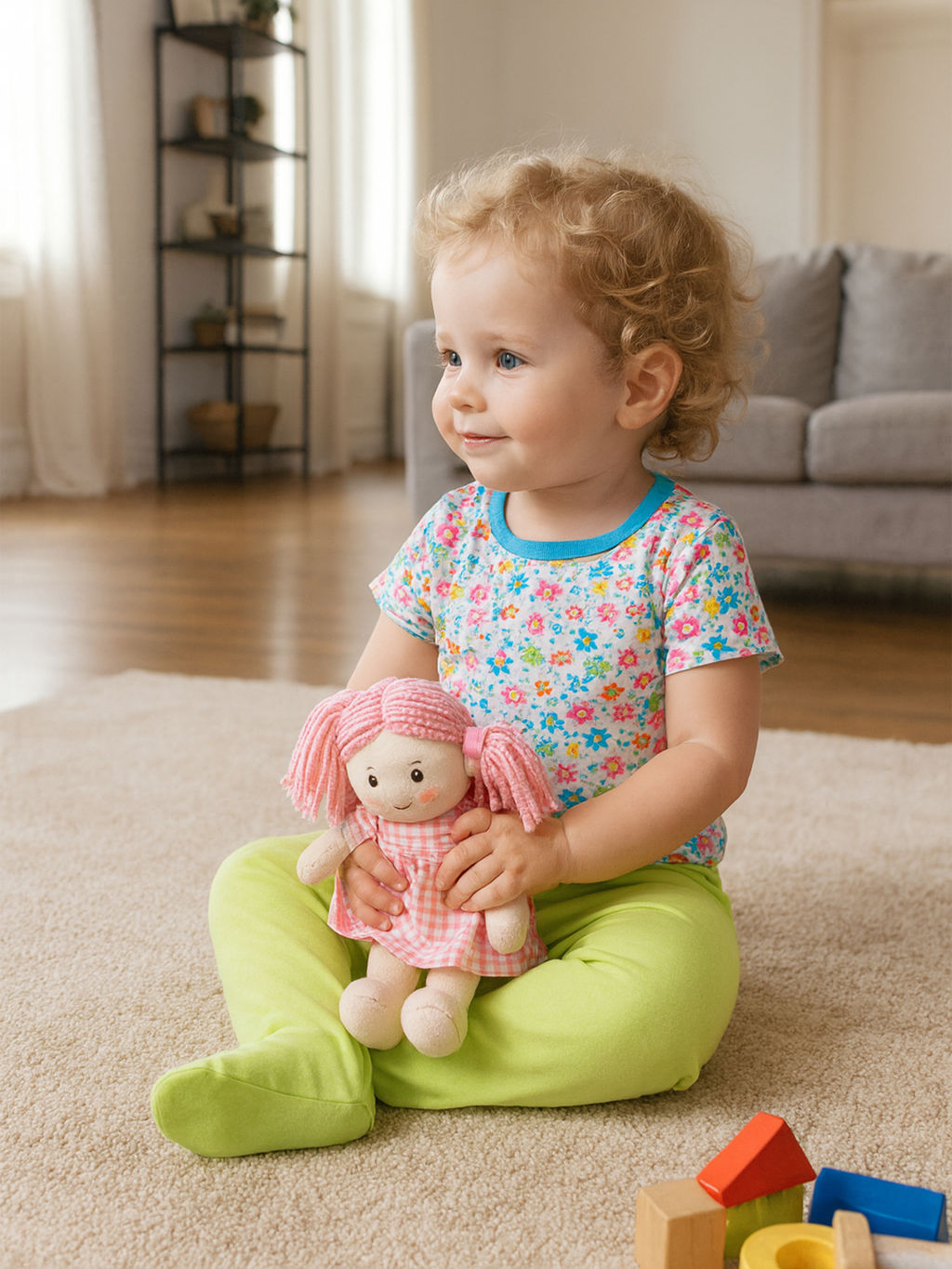 Ползунки короткие салатовые 208 (68, 44)