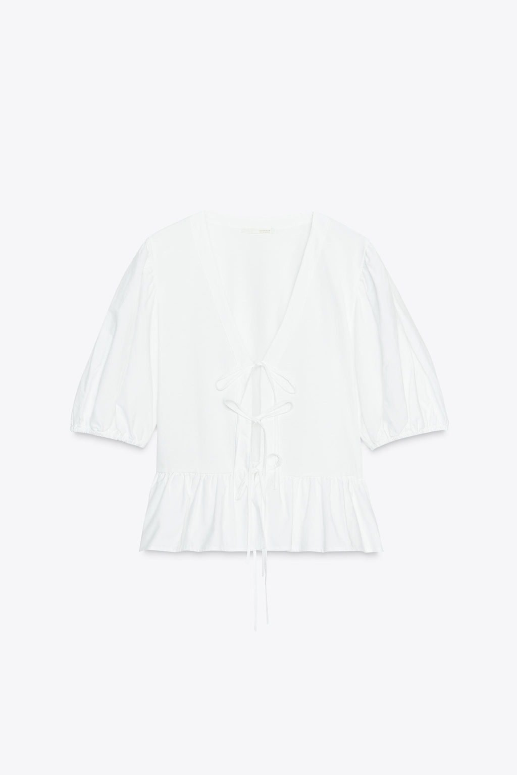 RIBBON TRIM TOP - Zara фото 3