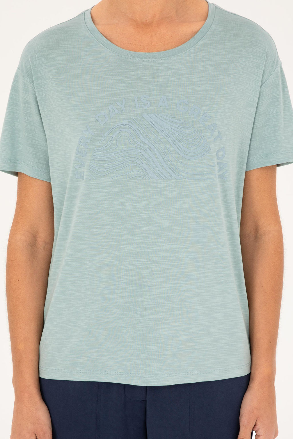 U. S. Polo Assn / Женская зеленая футболка с круглым вырезом - U.s. polo assn фото 13