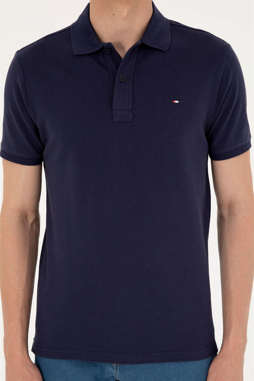 U. S. Polo Assn / Мужская темно-синяя базовая футболка - U.s. polo assn фото 6