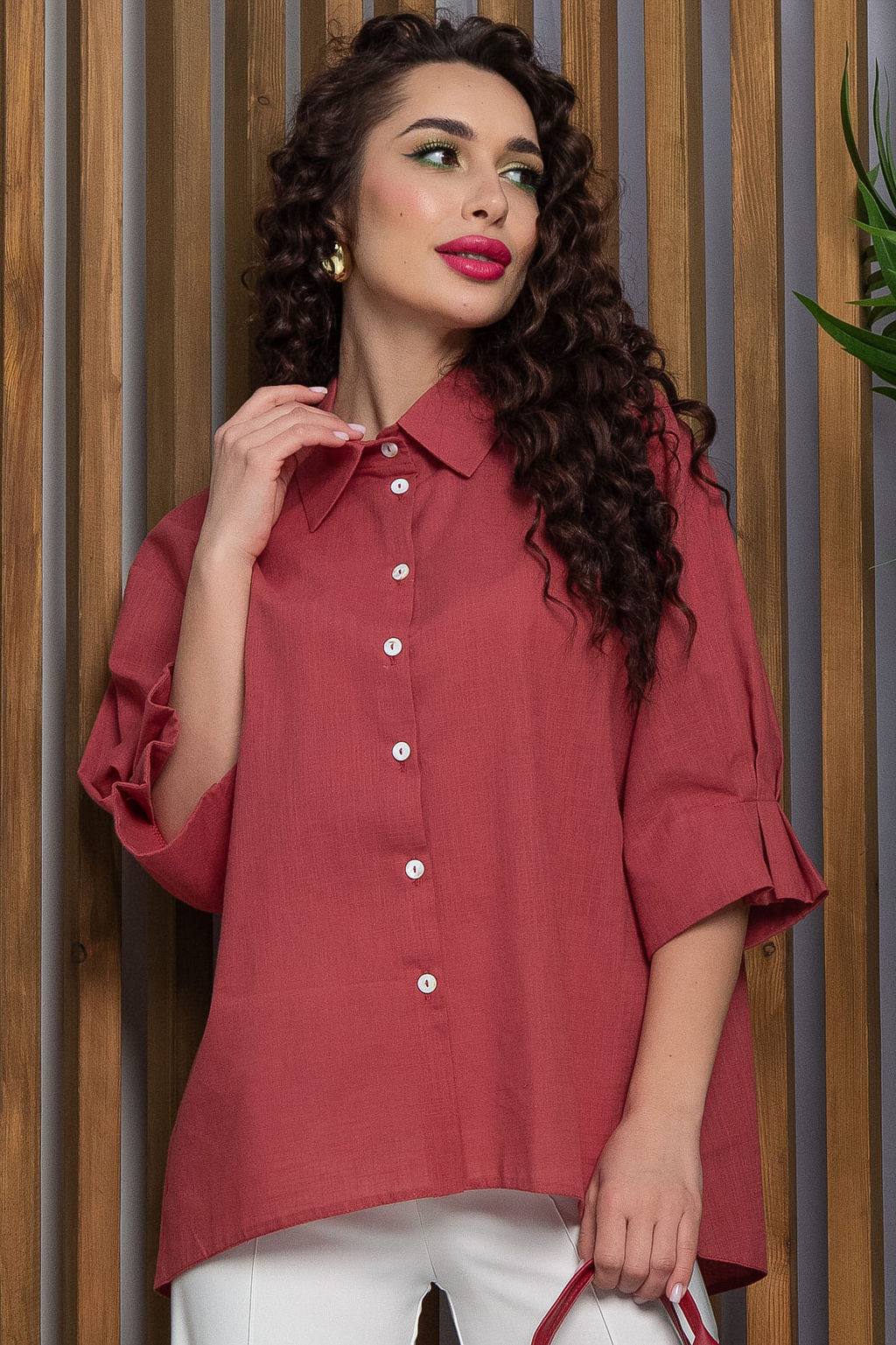 Блуза Ясмина (терракот) Б13305-5М - Lt collection фото 6