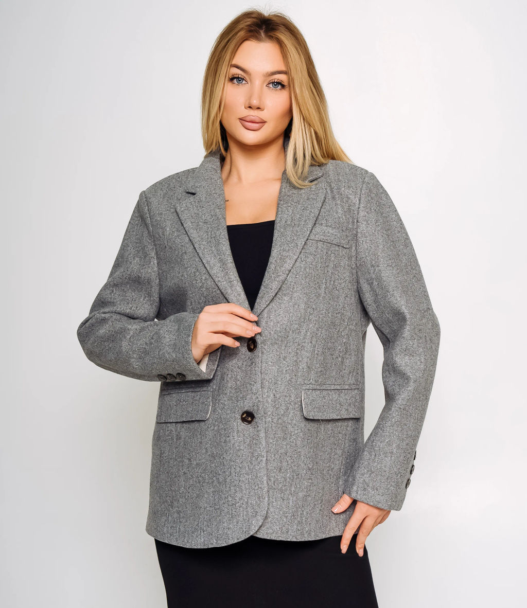 Пиджак #КТ55757, серый