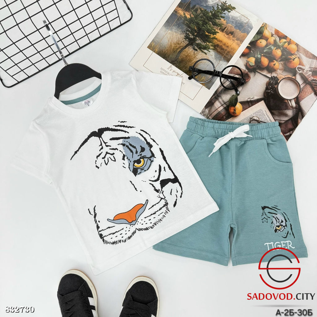 Костюм для мальчика с рисунком