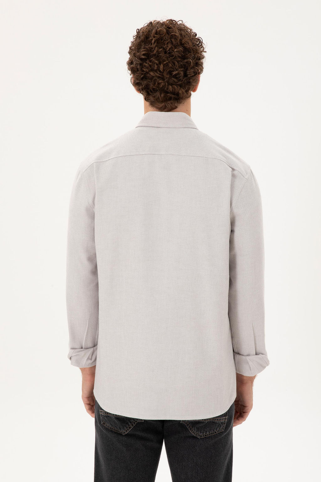 Мужская рубашка с длинным рукавом Stone - U.s. polo assn фото 5