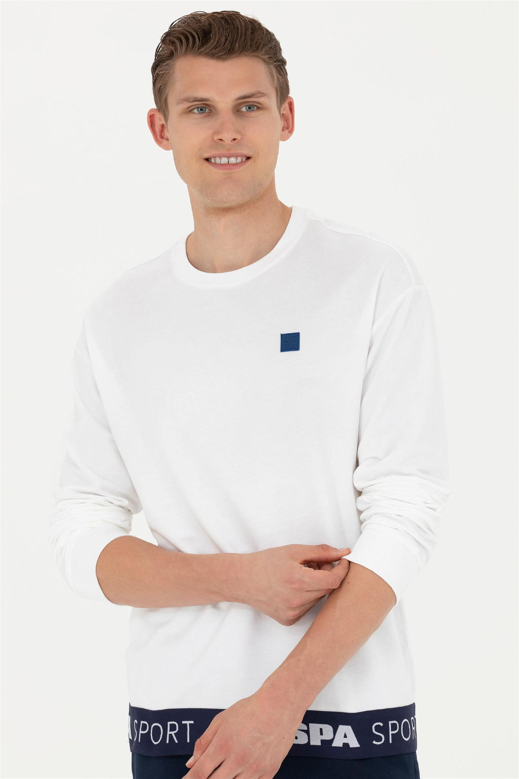 Мужской белый свитшот Неожиданная скидка в корзине - U.s. polo assn фото 3