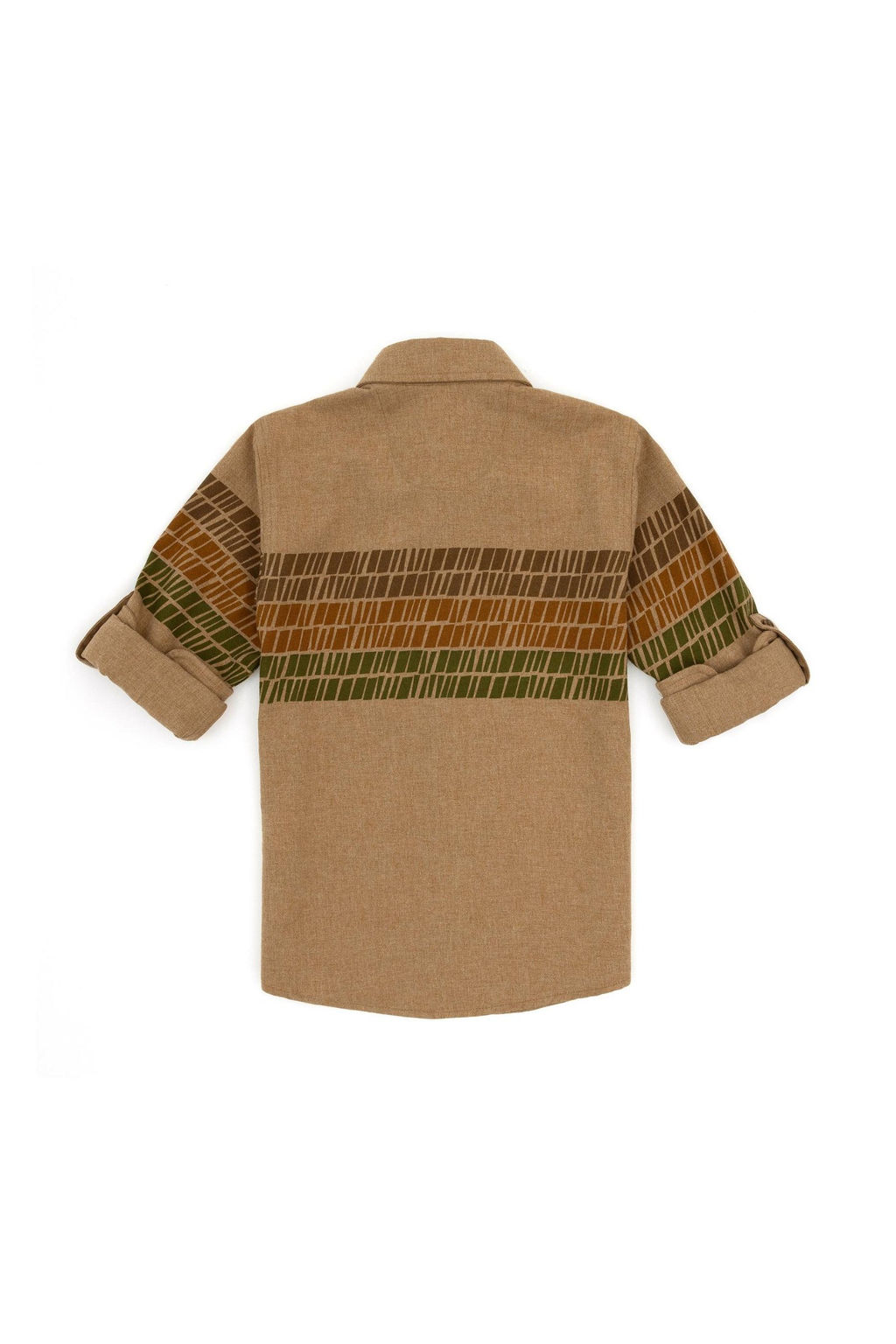 Рубашка кокосового цвета с длинным рукавом для мальчика - U.s. polo assn фото 3