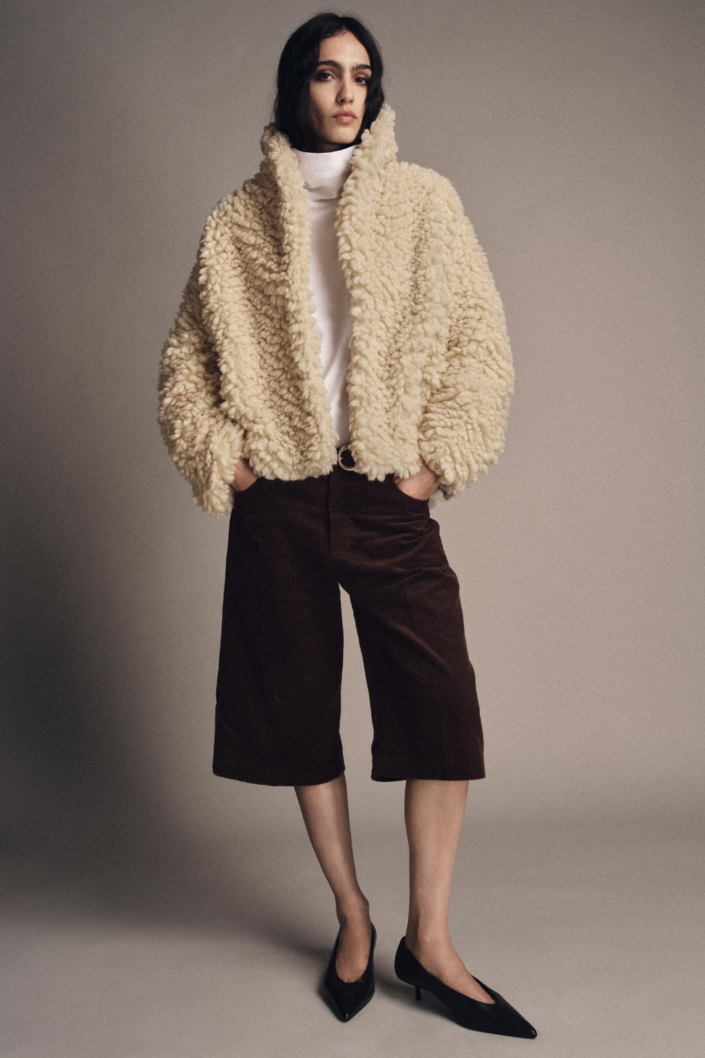 FAUX SHEARLING JACKET ZW COLLECTION