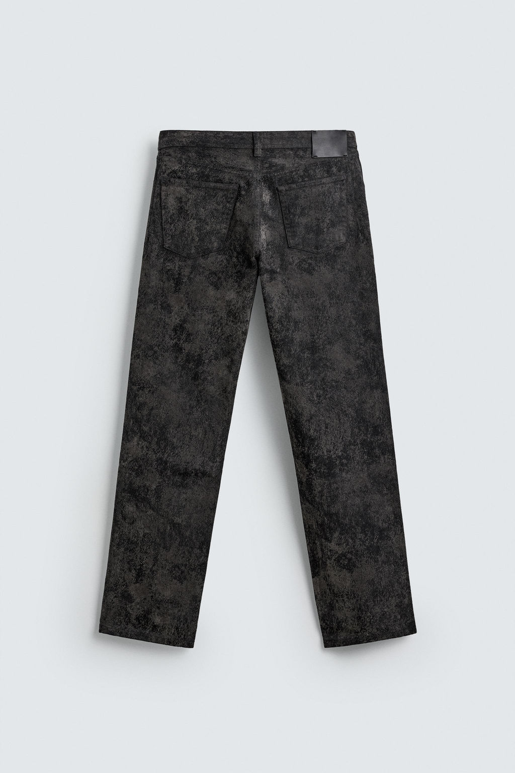 ABSTRACT JACQUARD STRAIGHT-LEG JEANS - Zara фото 8