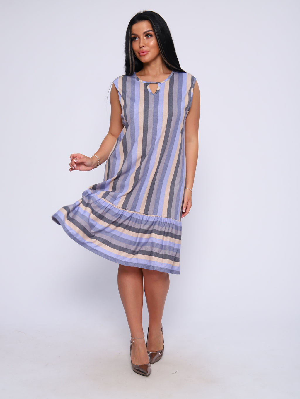 М387 Платье Виктория (полоса) - Иванушка-трикотаж фото 6