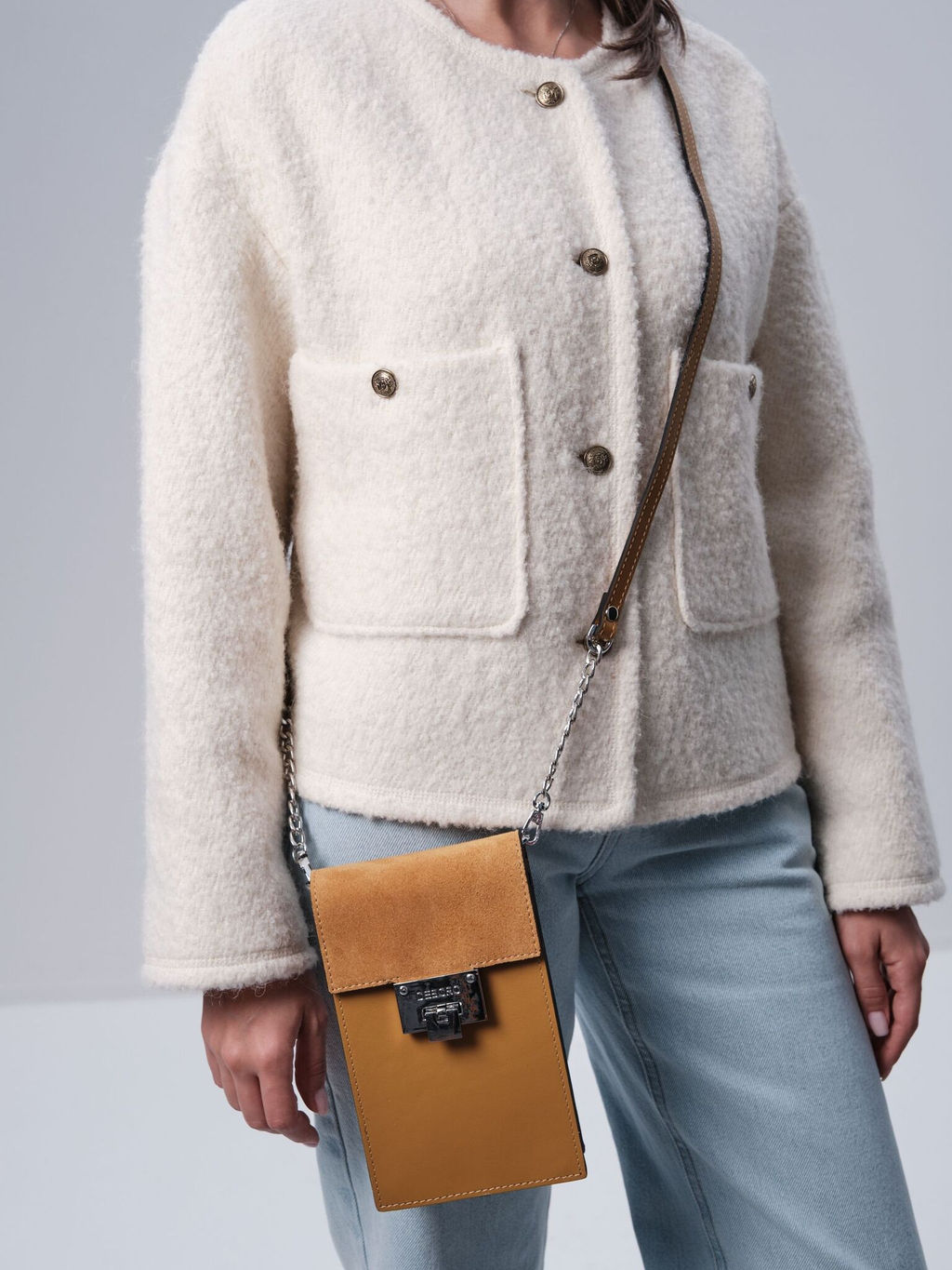 Сумка на плечо кросс-боди Deboro 30350 глина