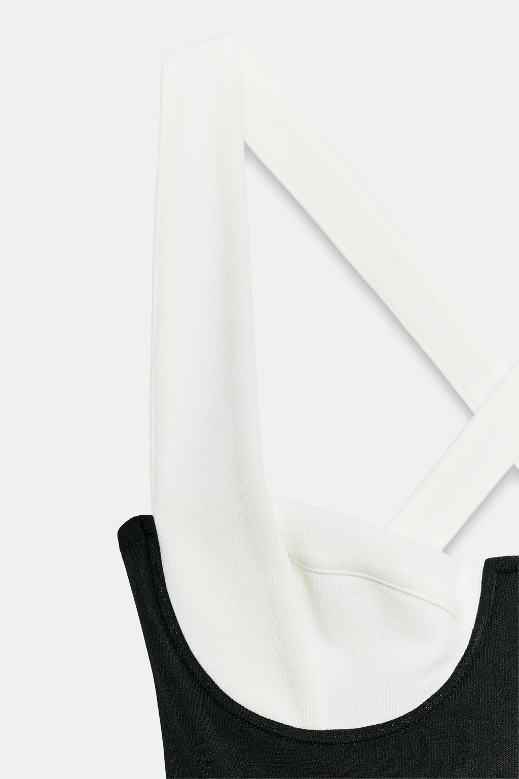 VESTIDO CORTO SKATER / Negro / Blanco - Zara фото 7
