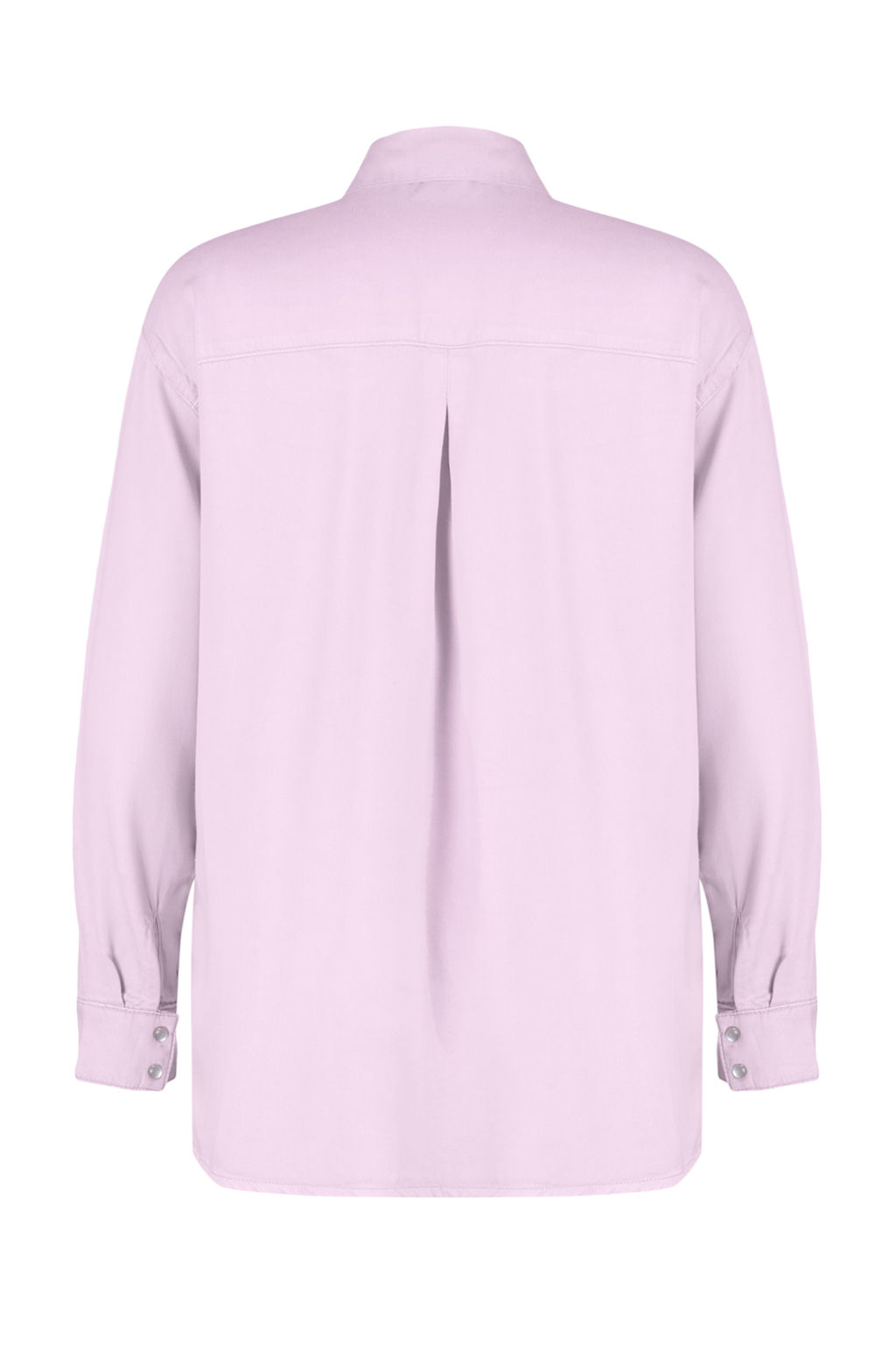 Pembe Oversize %100 Tencel Denim Gomlek TWOSS24GO00142