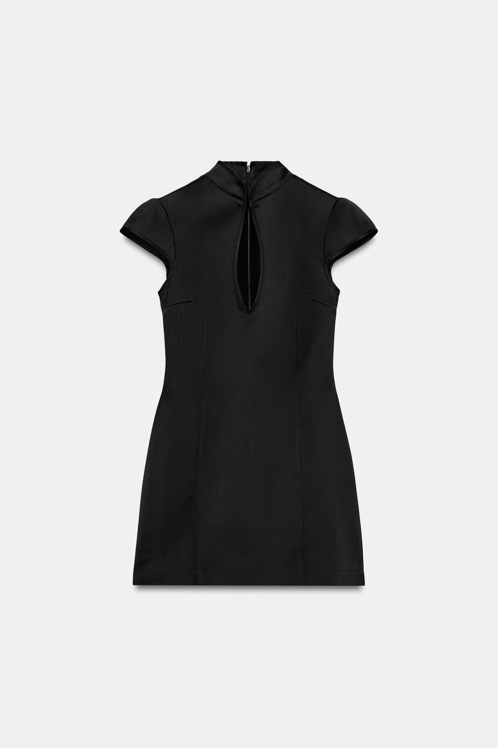 VESTIDO MINI SATINADO ABERTURA / Negro - Zara фото 6