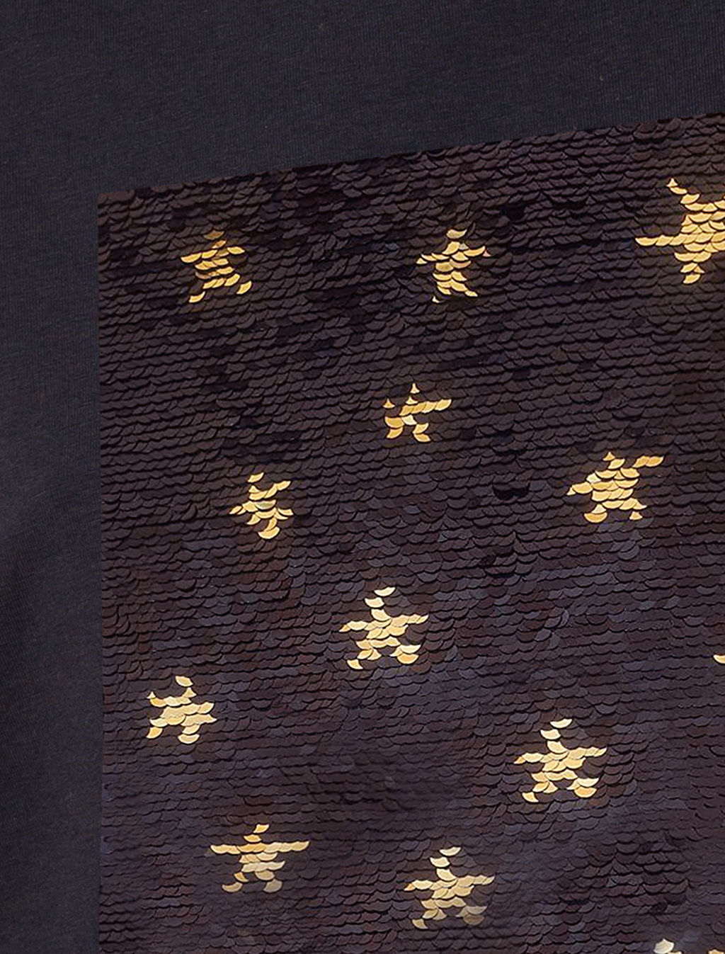 VILATTE / Футболка из премиального хлопка с авторским принтом пайетками  фото 4