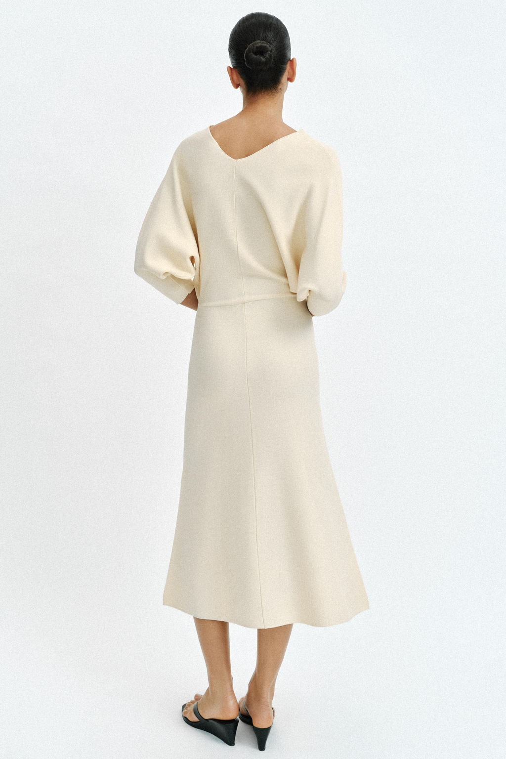 VESTIDO MIDI PUNTO / Crudo - Zara фото 5