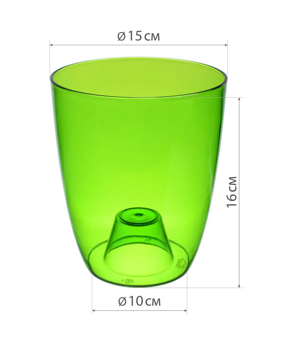 Кашпо ОРХИДЕЯ D-160 мм, арт.М3149 - Полимербыт фото 5