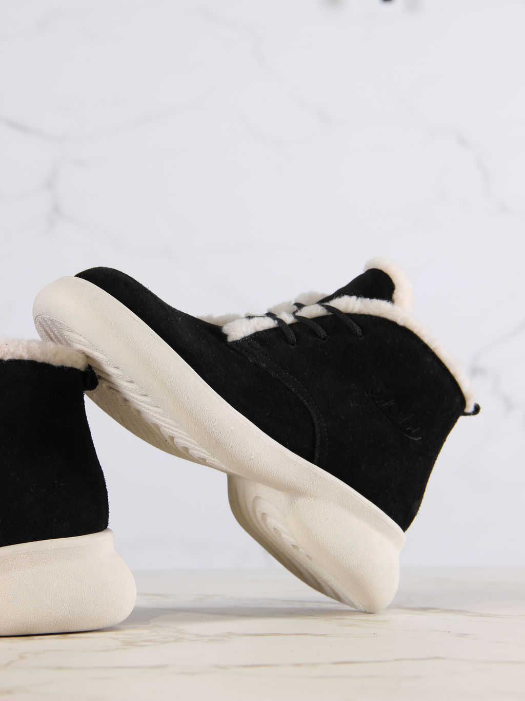 Ботинки EDART 308.927bе.Черный замша+бежевый/байка - Ed'art фото 8