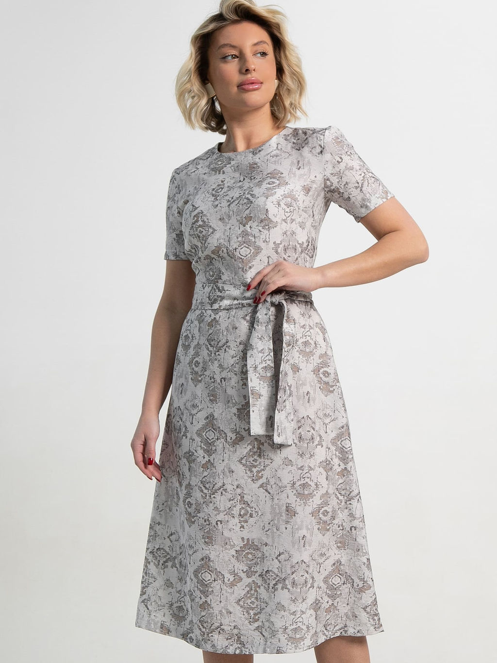 Платье Парижанка (серое) П15116-10М - Lt collection фото 6