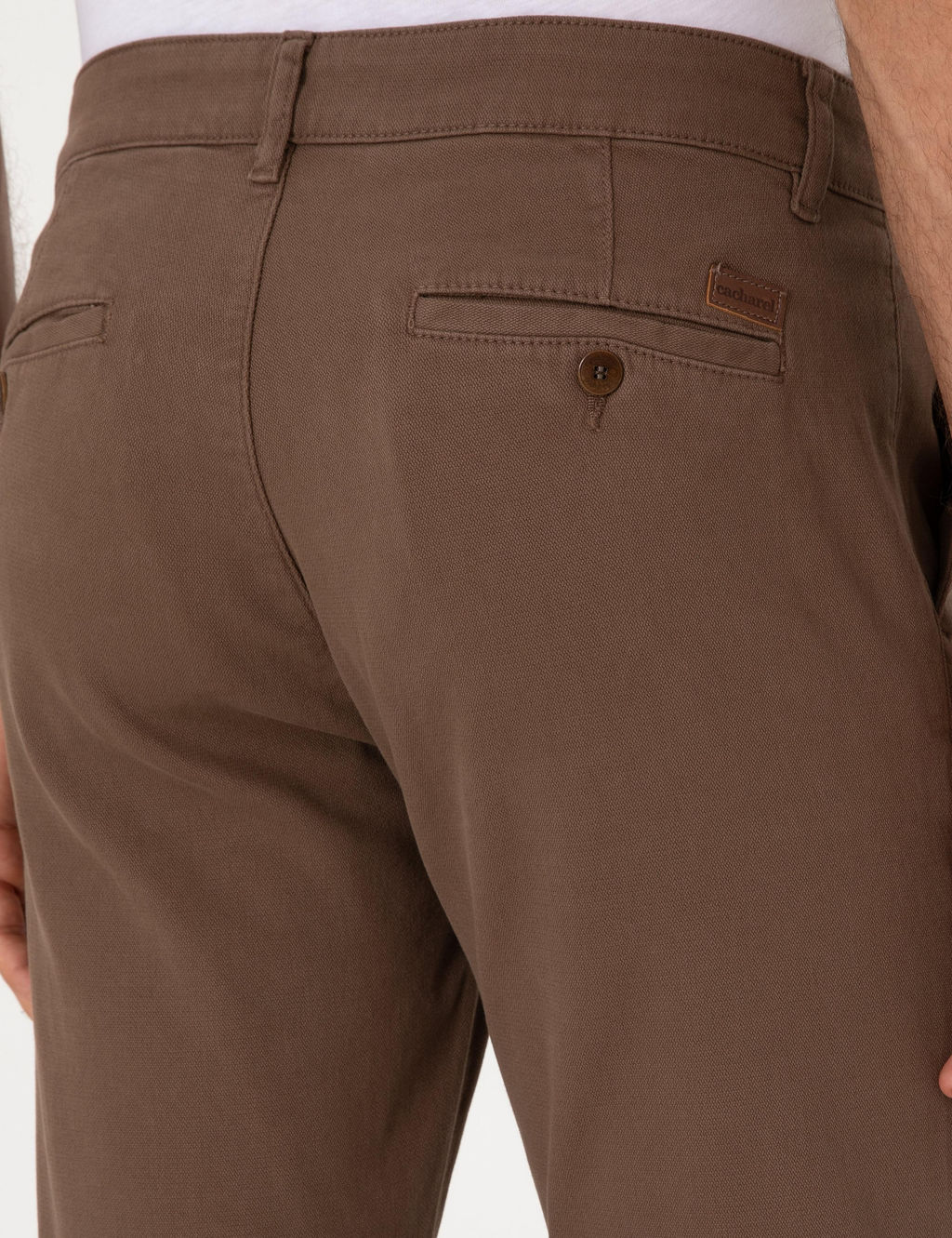 Kahverengi Slim Fit Kanvas Pantolon - Cacharel фото 6