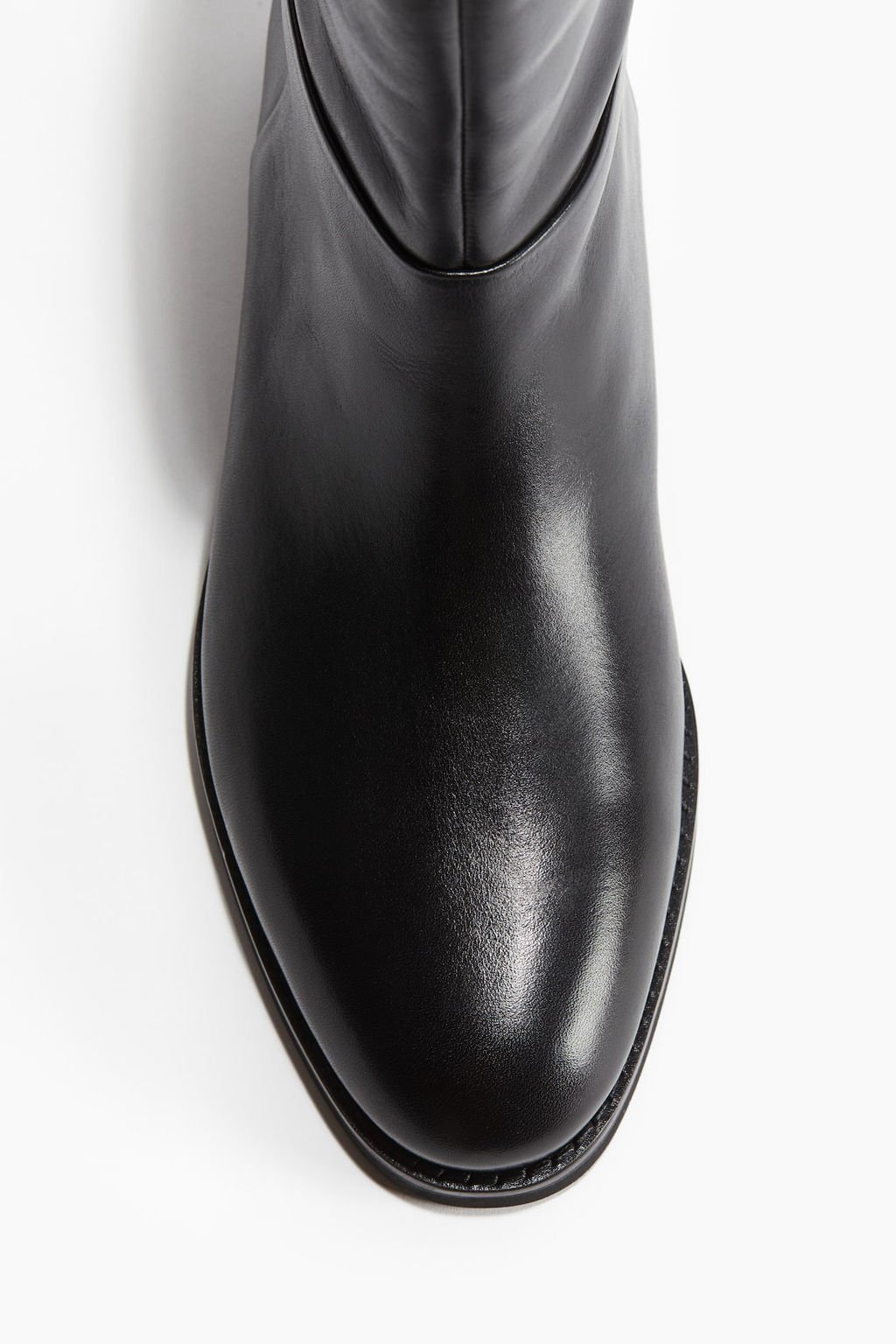 Calf-high leather boots - H&m фото 2