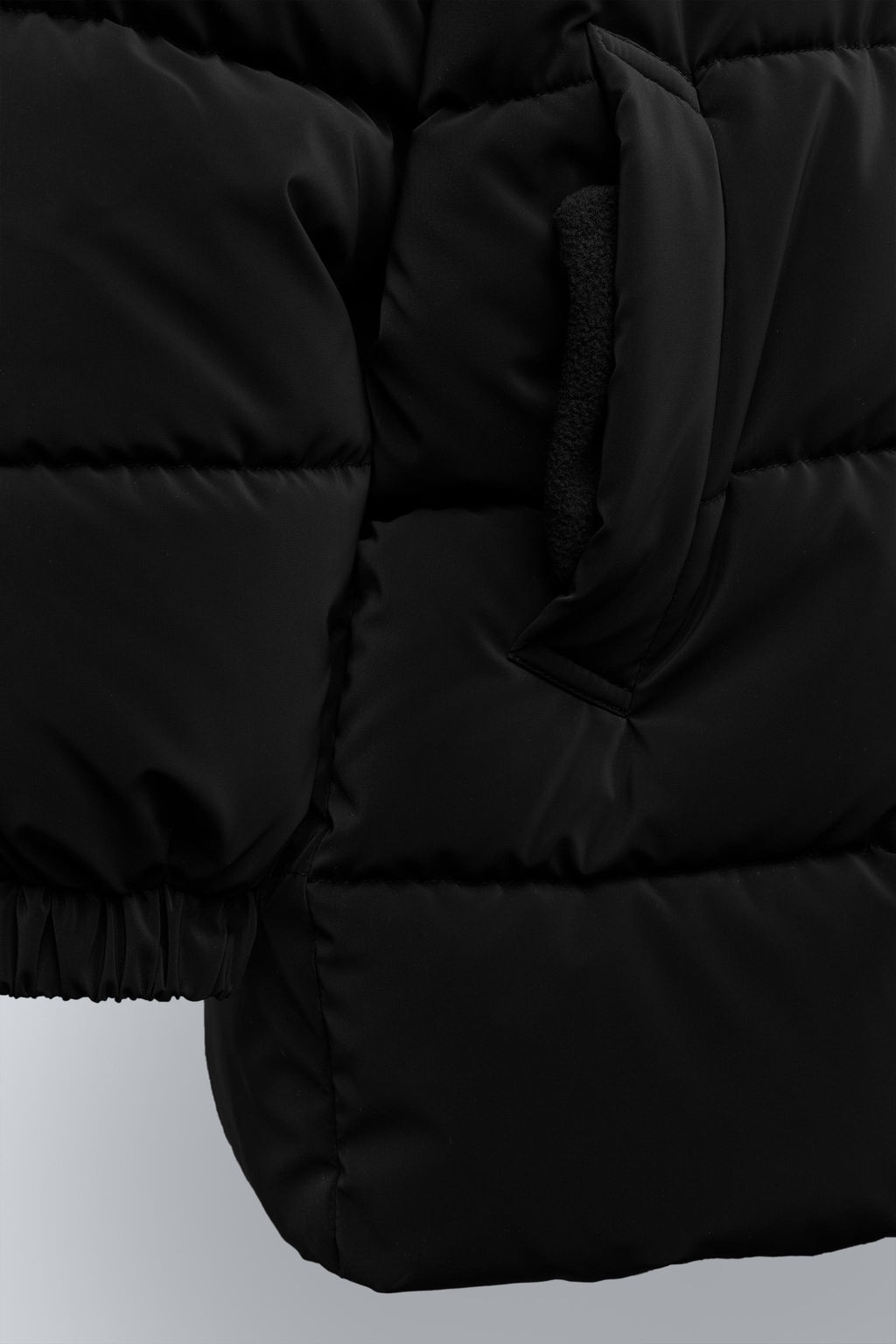 LONG PUFFER COAT WITH LABEL - Zara фото 7