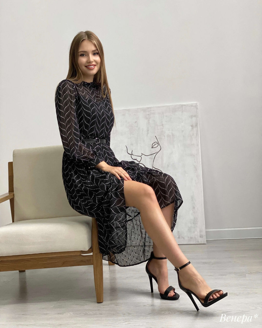 Платье Венера (черный)* - Nadi bordo фото 2