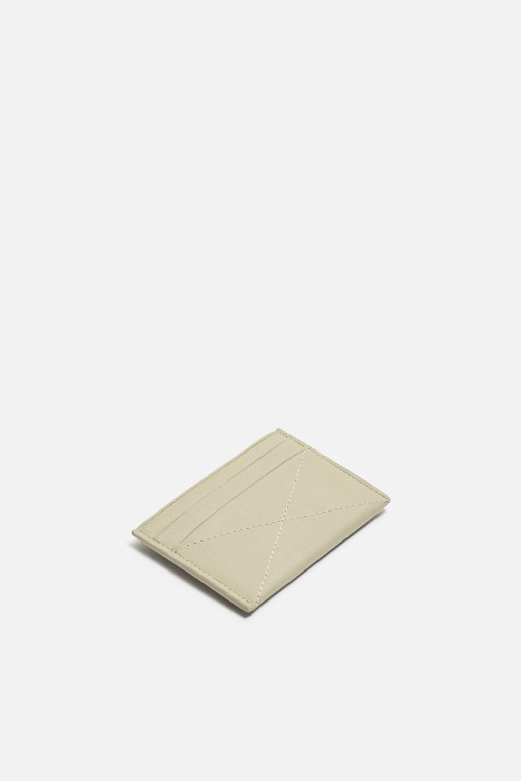 CARD HOLDER WITH TOPSTITCHING - Zara фото 2