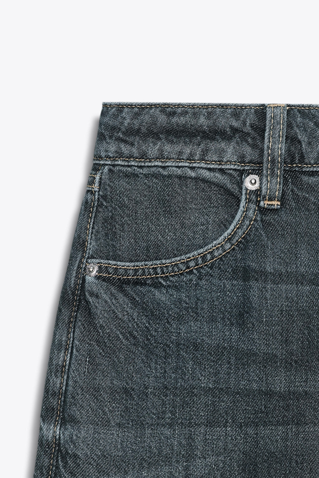 JEANS Z1975 STRAIGHT FIT HIGH-WAIST - Zara фото 11