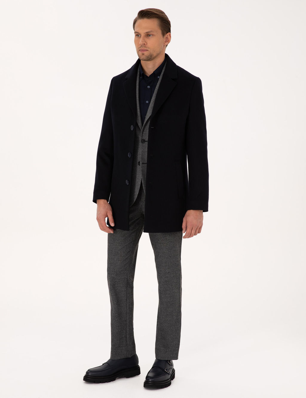 Lacivert Ex. Slim Fit Ka_e Kaban - Pierre cardin фото 4