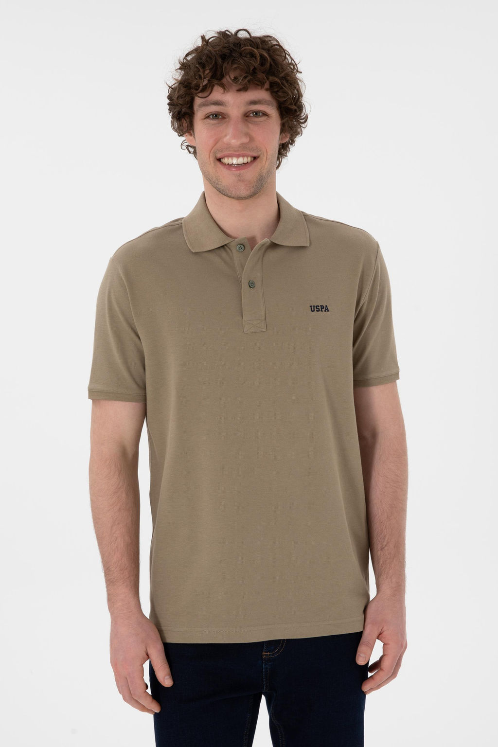 Erkek Regular Fit Polo Yaka Haki Basic Ti__rt Sepette S_rpriz _ndirim - U.s. polo assn фото 2
